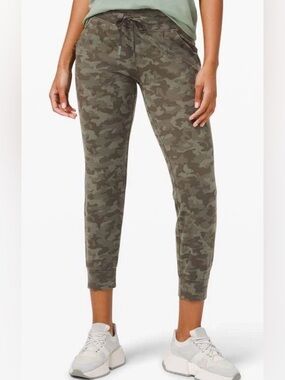 Camo Drawstring Jogger Pants - Olive Camo